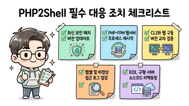 PHP2Shell 필수 대응 조치 체크리스트